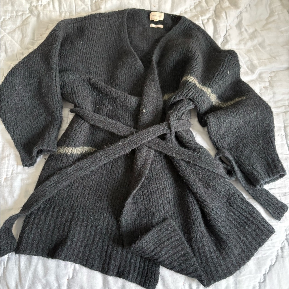 Paloma Wool Charcoal Wrap Cardigan